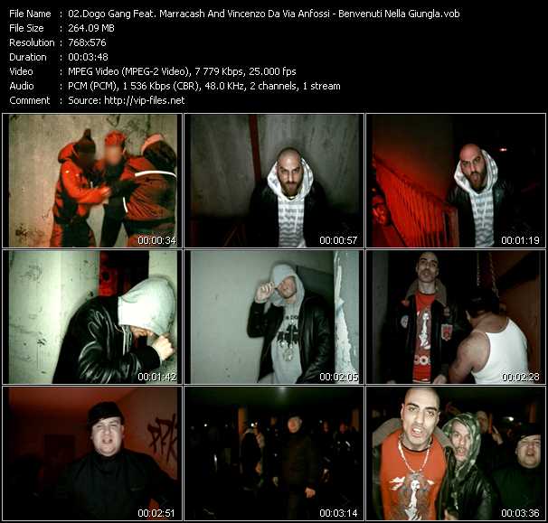 Dogo Gang Feat. Marracash And Vincenzo Da Via Anfossi video ”Benvenuti Nella Giungla” from dvd ”MixMash Italiano August 2008”