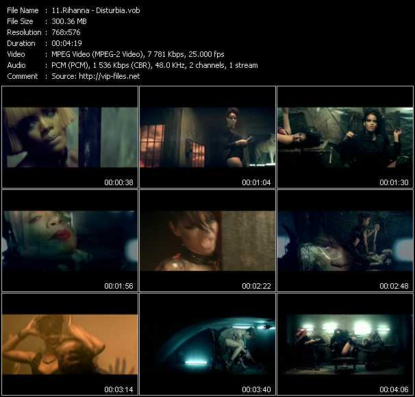 Rihanna video ”Disturbia” from dvd ”MixMash Italiano September 2008”