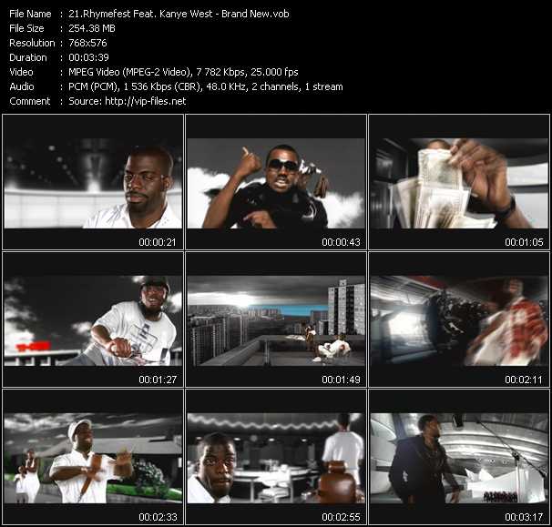 Rhymefest Feat. Kanye West video ”Brand New” from dvd ”MixMash Pop April 2006”