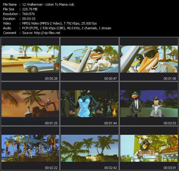 Walkerman video ”Listen To Mama” from dvd ”MixMash Pop August 2005”