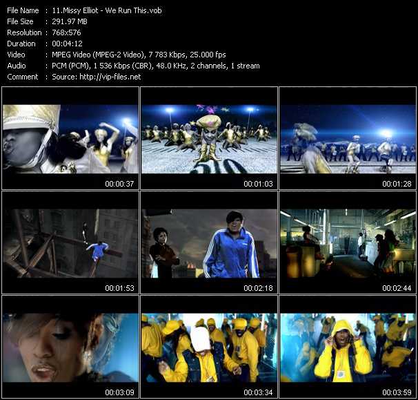 Missy Elliott video ”We Run This” from dvd ”MixMash Pop August 2006”