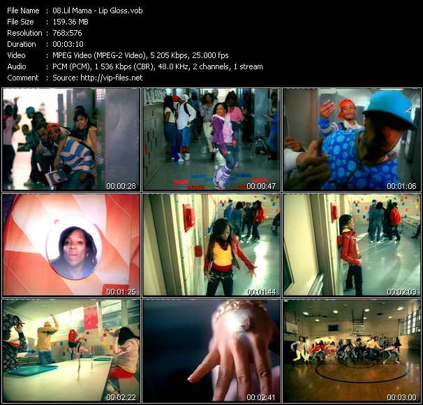 Lil' Mama video ”Lip Gloss” from dvd ”MixMash Pop August 2007”