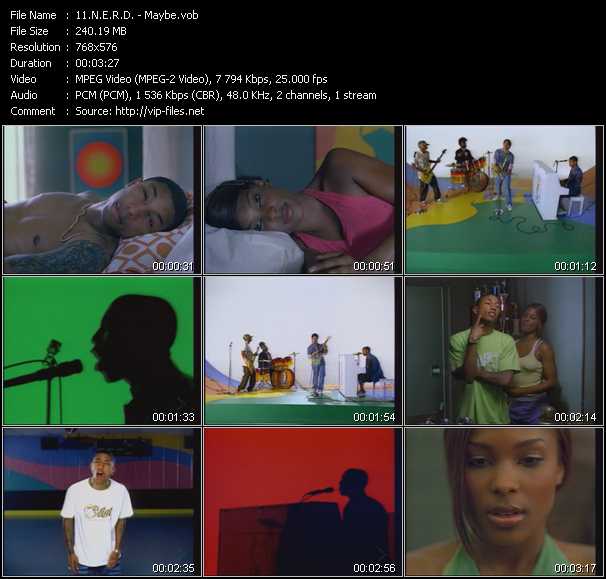 N.E.R.D. video ”Maybe” from dvd ”MixMash Pop Mash Vol.2”