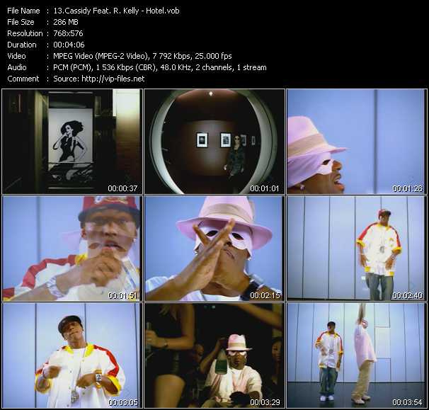 Cassidy Feat. R. Kelly video ”Hotel” from dvd ”MixMash Pop Mash Vol.3”