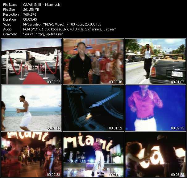 Will Smith video ”Miami” from dvd ”MixMash Urban Classics Vol.7”