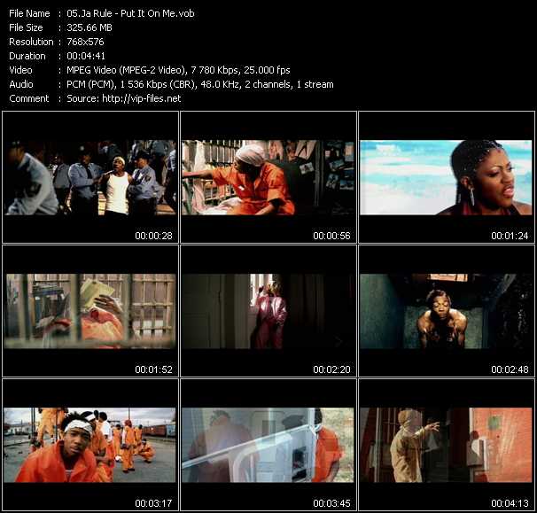 Ja Rule Feat. Lil' Mo And Vita video ”Put It On Me” from dvd ”MixMash Urban Classics Vol.7”