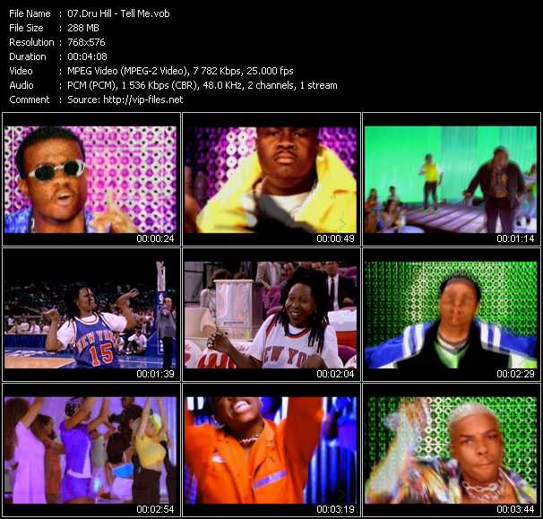 Dru Hill video ”Tell Me” from dvd ”MixMash Urban Classics Vol.7”