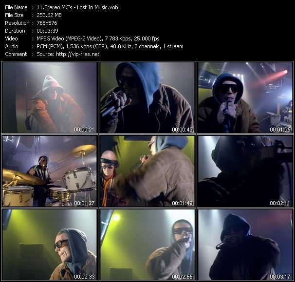 Stereo MC's video ”Lost In Music” from dvd ”MixMash Urban Classics Vol.7”