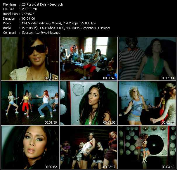 Pussycat Dolls Feat. Will.I.Am video ”Beep” from dvd ”MixMash Urban Classics Vol.7”