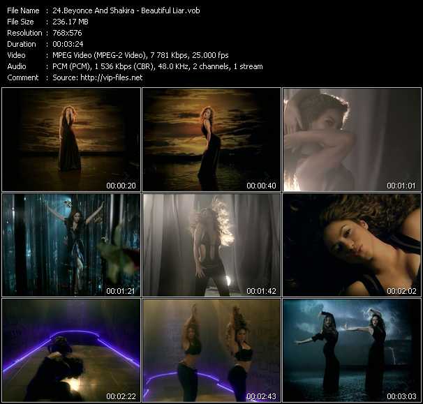 Beyonce And Shakira video ”Beautiful Liar” from dvd ”MixMash Urban Classics Vol.7”