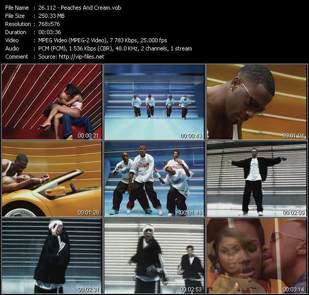 112 video ”Peaches And Cream” from dvd ”MixMash Urban Classics Vol.7”