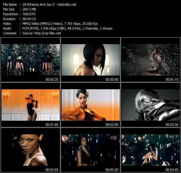 Rihanna And Jay-Z video ”Umbrella” from dvd ”MixMash Urban Classics Vol.7”