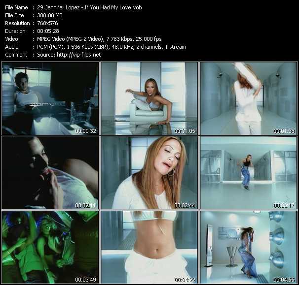 Jennifer Lopez video ”If You Had My Love” from dvd ”MixMash Urban Classics Vol.7”