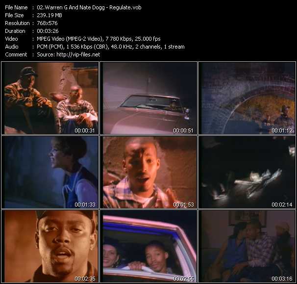 Warren G And Nate Dogg video ”Regulate” from dvd ”MixMash Urban Classics Vol.8”