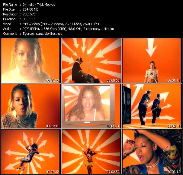 Kelis video ”Trick Me” from dvd ”MixMash Urban Classics Vol.8”