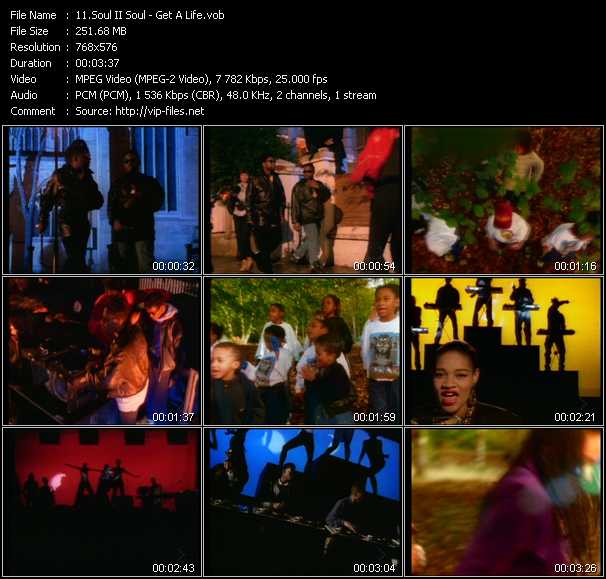 Soul II Soul video ”Get A Life” from dvd ”MixMash Urban Classics Vol.8”