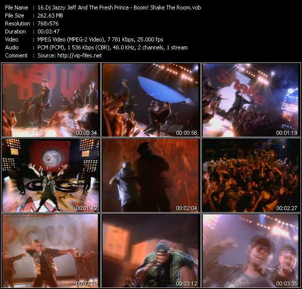 Dj Jazzy Jeff And The Fresh Prince video ”Boom! Shake The Room” from dvd ”MixMash Urban Classics Vol.8”