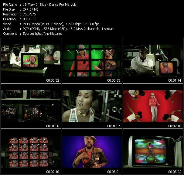 Mary J. Blige video ”Dance For Me” from dvd ”MixMash Urban Classics Vol.8”