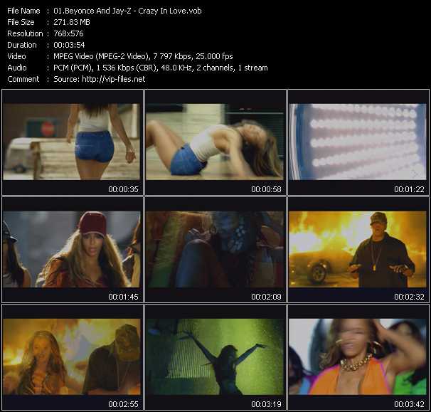 Beyonce And Jay-Z video ”Crazy In Love” from dvd ”MixMash Urban Mash Vol.3”