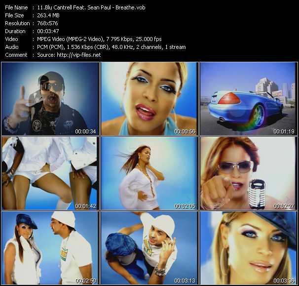 Blu Cantrell Feat. Sean Paul video ”Breathe” from dvd ”MixMash Urban Mash Vol.3”