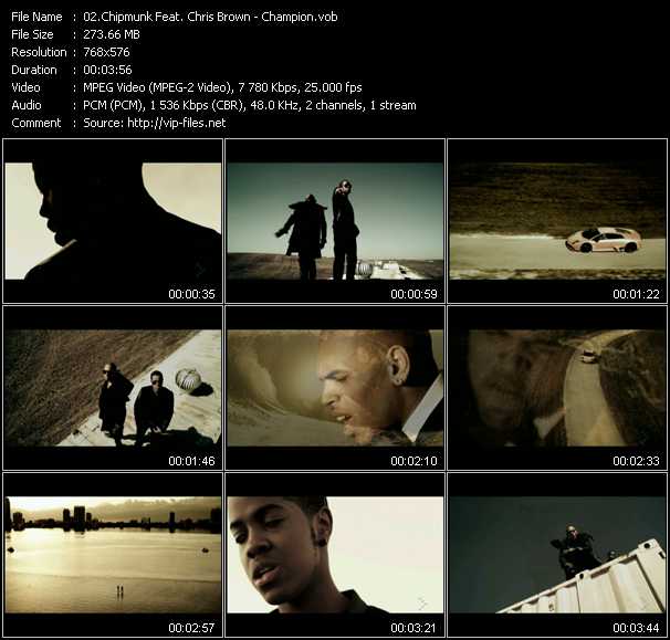 Chipmunk Feat. Chris Brown video ”Champion” from dvd ”MixMash QuickMash 2011 Vol.01”