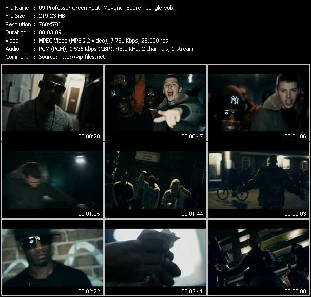 Professor Green Feat. Maverick Sabre video ”Jungle” from dvd ”MixMash QuickMash 2011 Vol.01”