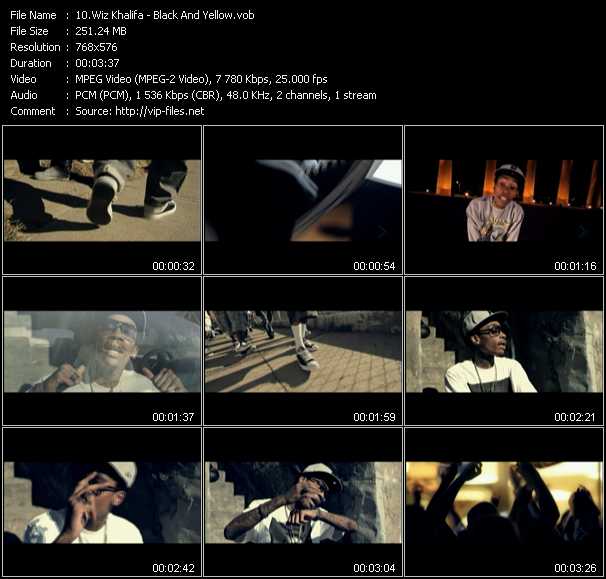 Wiz Khalifa video ”Black And Yellow” from dvd ”MixMash QuickMash 2011 Vol.03”