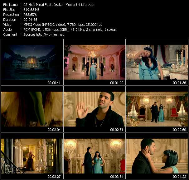 Nicki Minaj Feat. Drake video ”Moment 4 Life” from dvd ”MixMash QuickMash 2011 Vol.04”