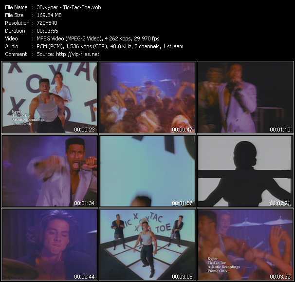 Kyper video ”Tic-Tac-Toe” from dvd ”Hot Video Classics Best Of 1990 Vol.2”