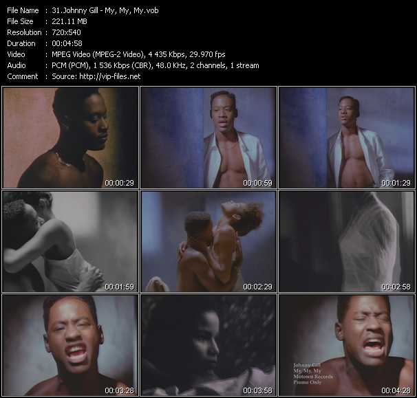 Johnny Gill video ”My, My, My” from dvd ”Hot Video Classics Best Of 1990 Vol.2”