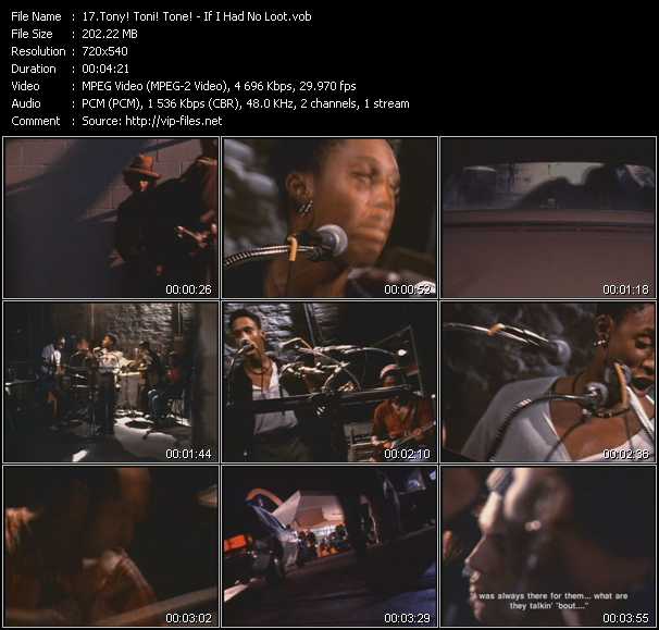 Tony! Toni! Tone! video ”If I Had No Loot” from dvd ”Hot Video Classics Best Of 1993 Vol.2”