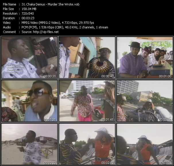 Chaka Demus video ”Murder She Wrote” from dvd ”Hot Video Classics Best Of 1993 Vol.2”