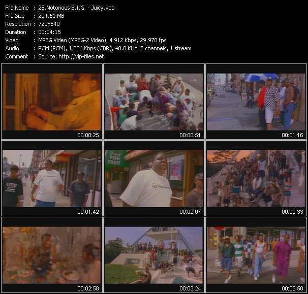 Notorious B.I.G. video ”Juicy” from dvd ”Hot Video Classics Best Of 1994 Vol.2”