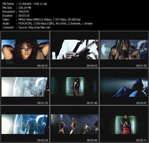 Ashanti video ”Only U” from dvd ”UK Chart Video February 2005”