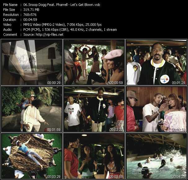 Snoop Dogg Feat. Pharrell Williams video ”Let's Get Blown” from dvd ”UK Chart Video March 2005”