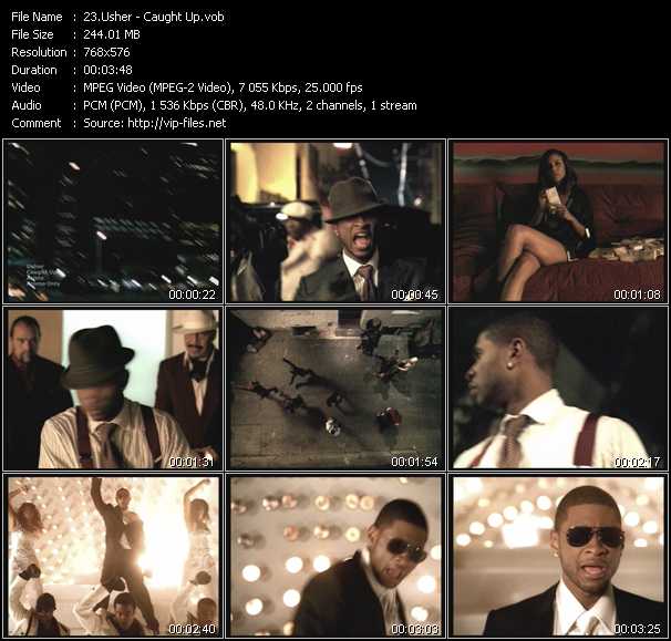 Usher video ”Caught Up” from dvd ”UK Chart Video March 2005”