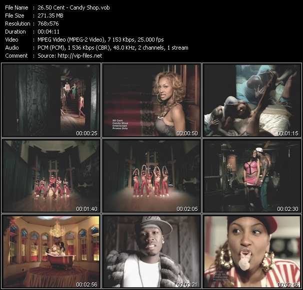 50 Cent video ”Candy Shop” from dvd ”UK Chart Video April 2005”