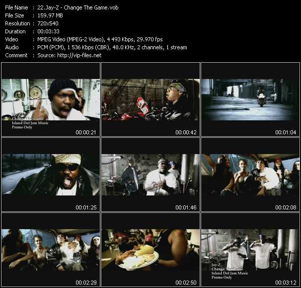 Jay-Z video ”Change The Game” from dvd ”Hot Video February 2001”