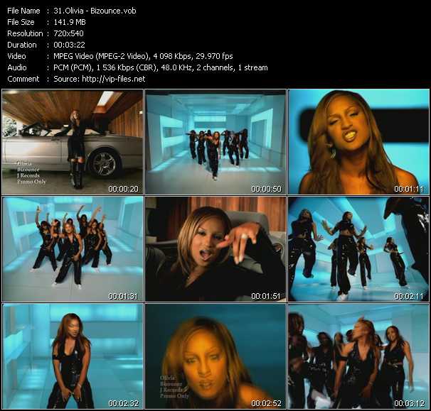 Olivia video ”Bizounce” from dvd ”Hot Video February 2001”