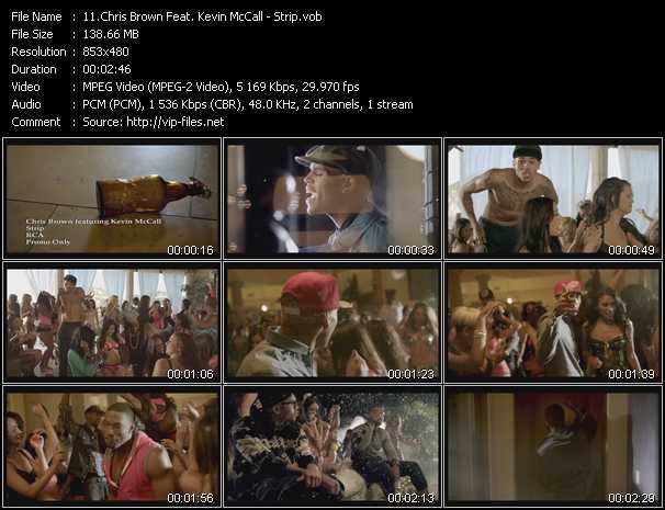 Chris Brown Feat. Kevin McCall video ”Strip” from dvd ”Hot Video February 2012”