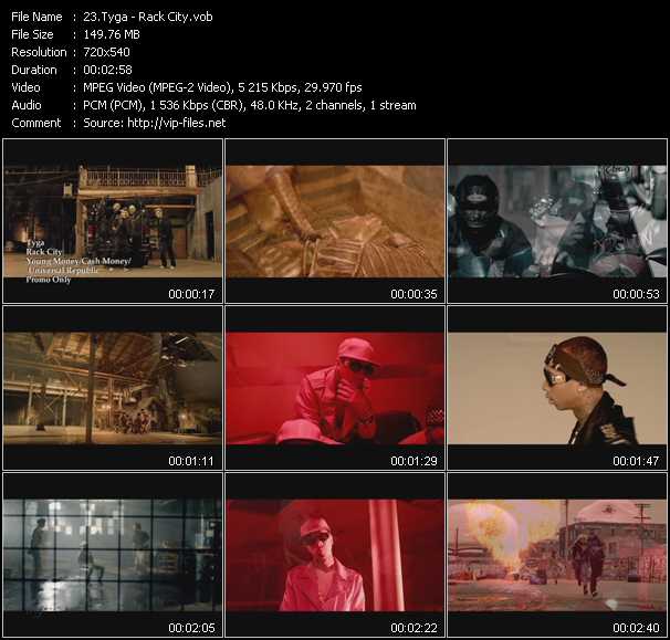 Tyga video ”Rack City” from dvd ”Hot Video February 2012”