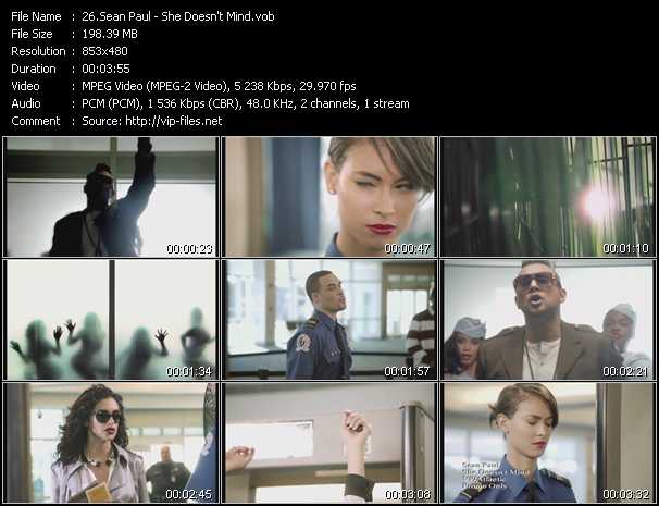 Sean Paul video ”She Doesn't Mind” from dvd ”Hot Video February 2012”