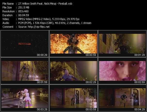 Willow Smith Feat. Nicki Minaj video ”Fireball” from dvd ”Hot Video February 2012”