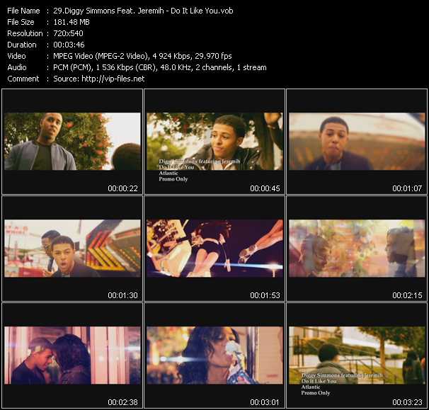 Diggy Simmons Feat. Jeremih video ”Do It Like You” from dvd ”Hot Video February 2012”