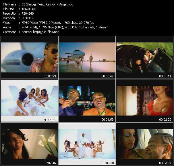 Shaggy Feat. Rayvon video ”Angel” from dvd ”Hot Video March 2001”