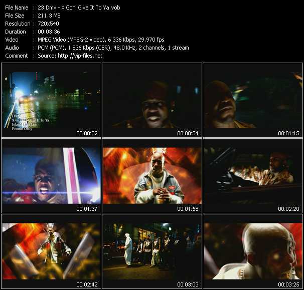 Dmx video ”X Gon' Give It To Ya” from dvd ”Hot Video March 2003”