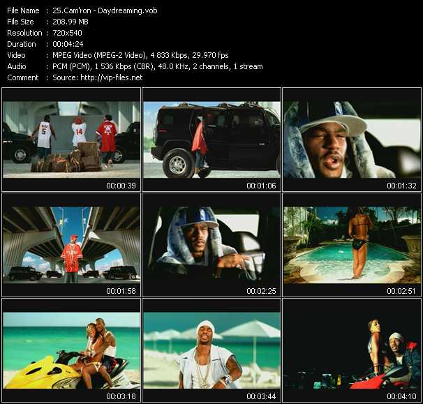 Cam'ron video ”Daydreaming” from dvd ”Hot Video March 2003”