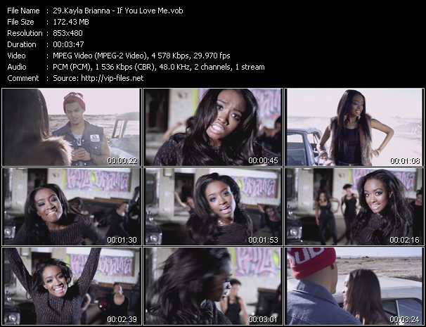 Kayla Brianna video ”If You Love Me” from dvd ”Hot Video April 2012”