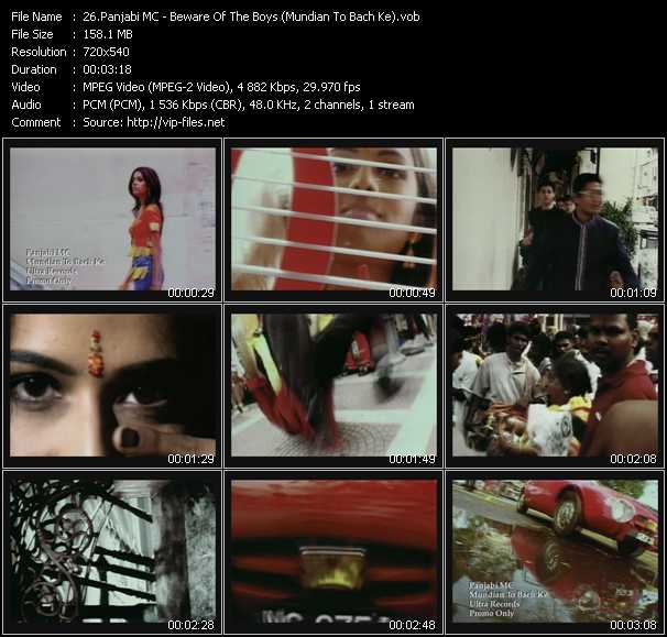 Panjabi MC video ”Mundian To Bach Ke (Beware Of The Boys) (Radio Edit)” from dvd ”Hot Video May 2003”