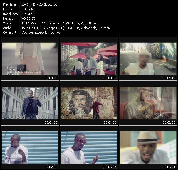 B.O.B. video ”So Good” from dvd ”Hot Video May 2012”